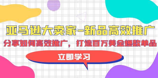 亚马逊 大卖家-新品高效推广，分享如何高效推广，打造百万美金爆款单品-66免费源码网